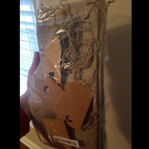 10 New Jute Wine Gift Bags with Tags